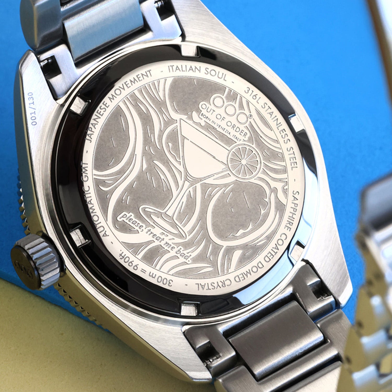 ANGELO AZZURRO AUTOMATIC GMT - LIMITED EDITION