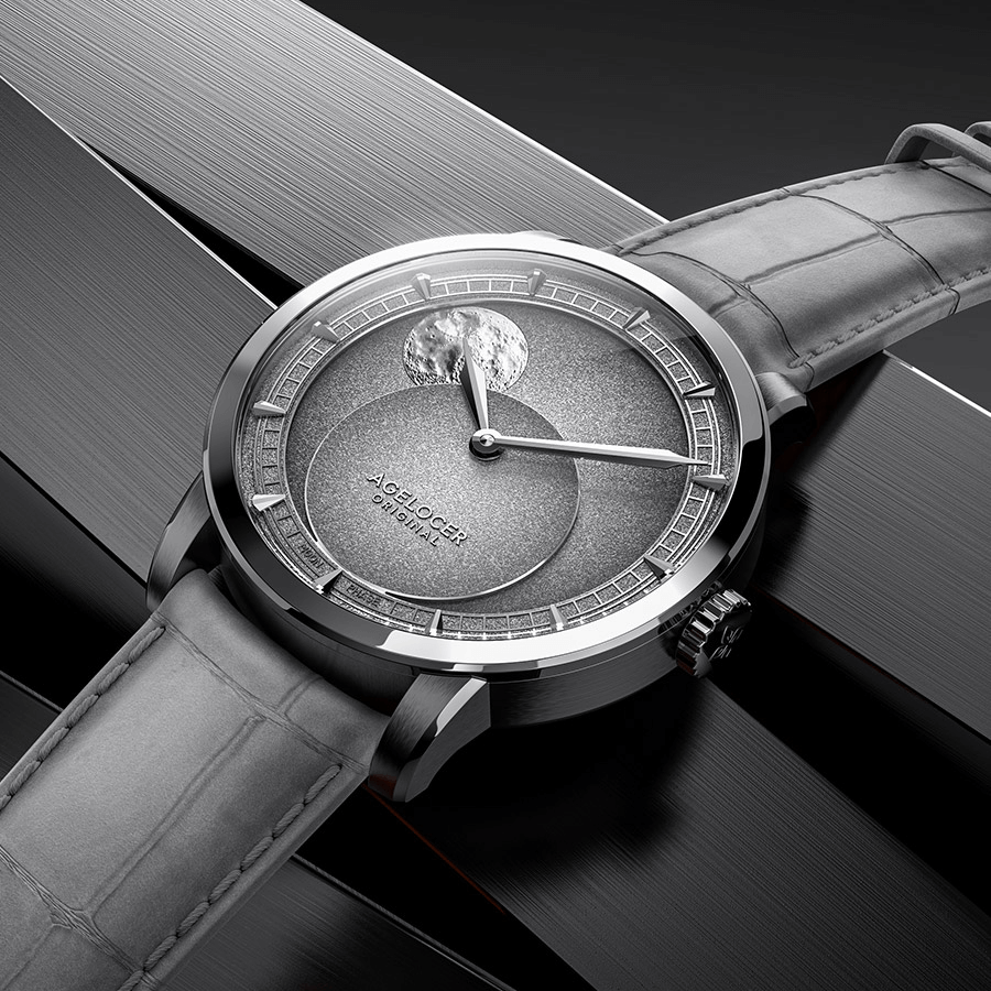 AGELOCER Major Breakthrough 29.51-Days MoonPhase Original Astronomer Men's Mechanical Watch (us warehouse)