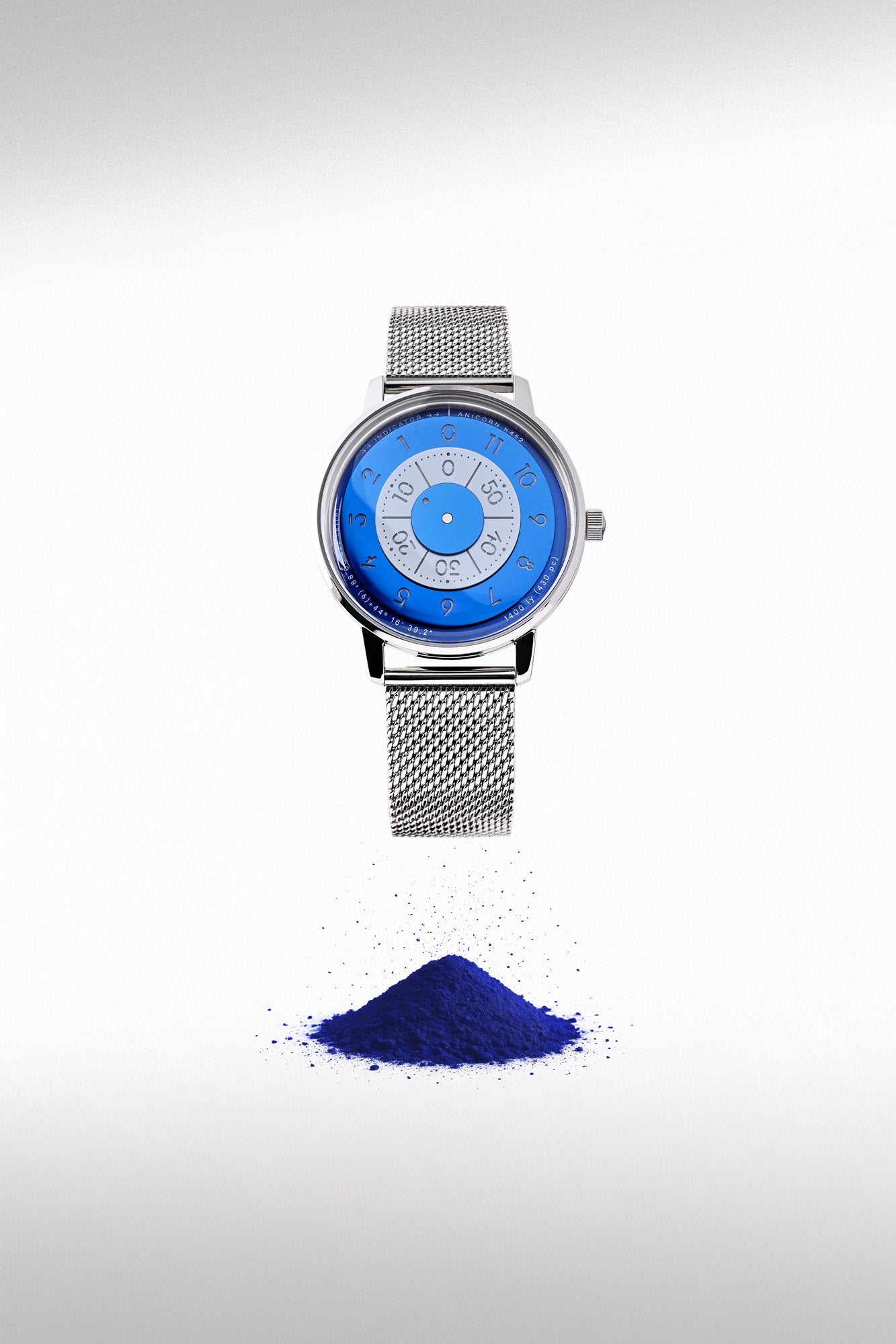 ANICORN Series K452 Space Automatic Watches - Azure — Phthalo Blue