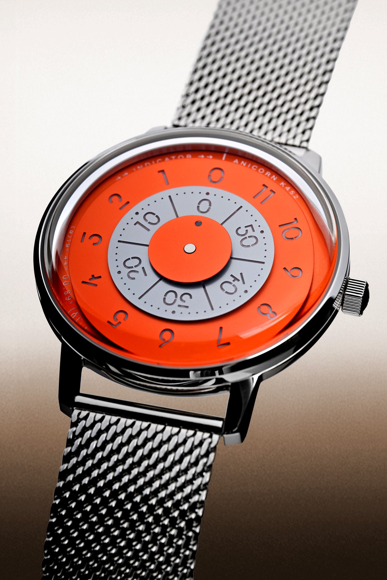 ANICORN Series K452 Space Automatic Watches - Helion — Phthalo Orange