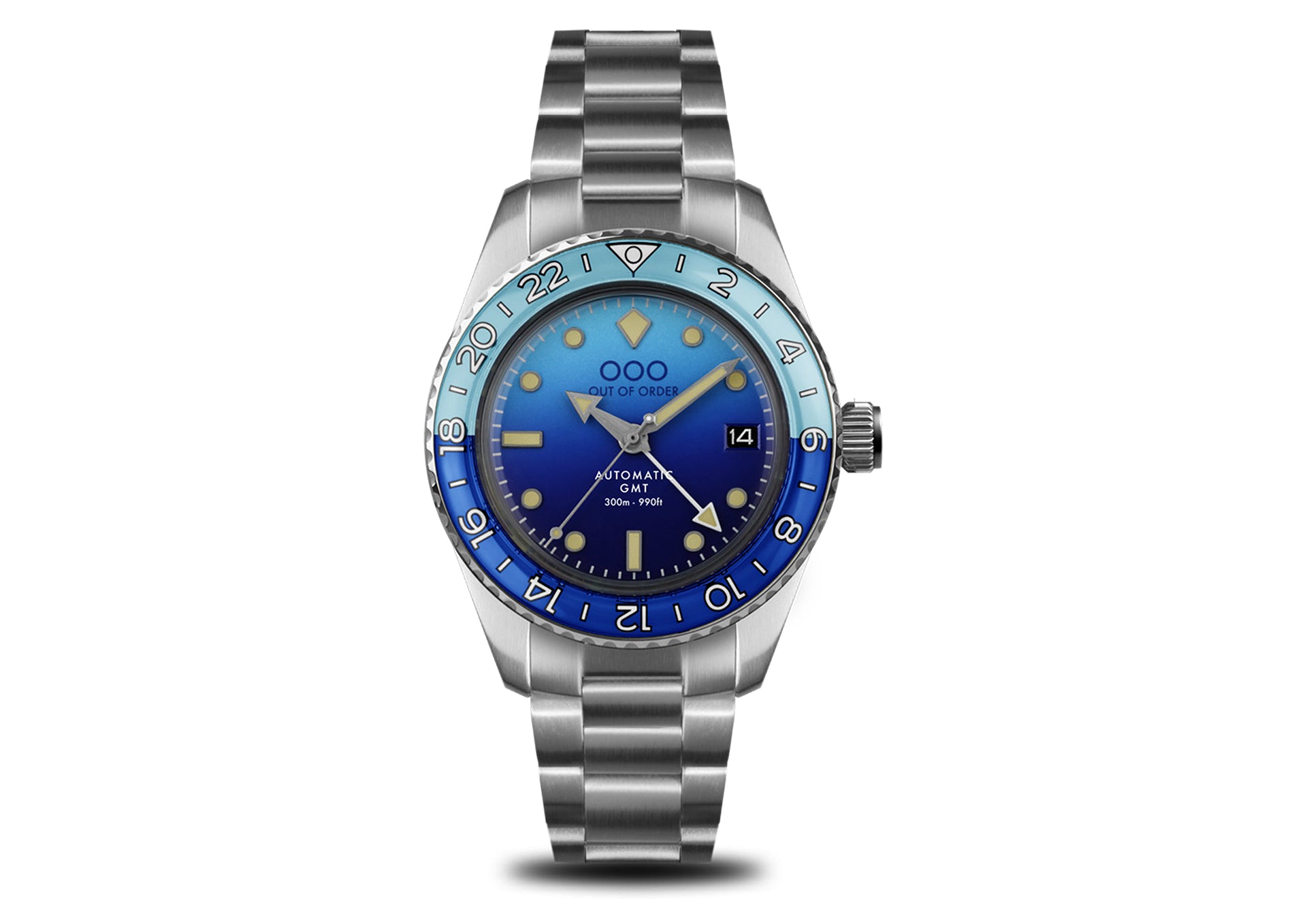 BOMBA BLU AUTOMATIC GMT - ULTRA BRUSHED