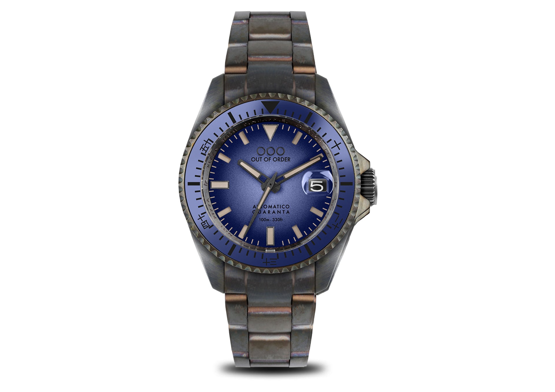 INDIGO AUTOMATICO QUARANTA - ULTRA DISTRESSED