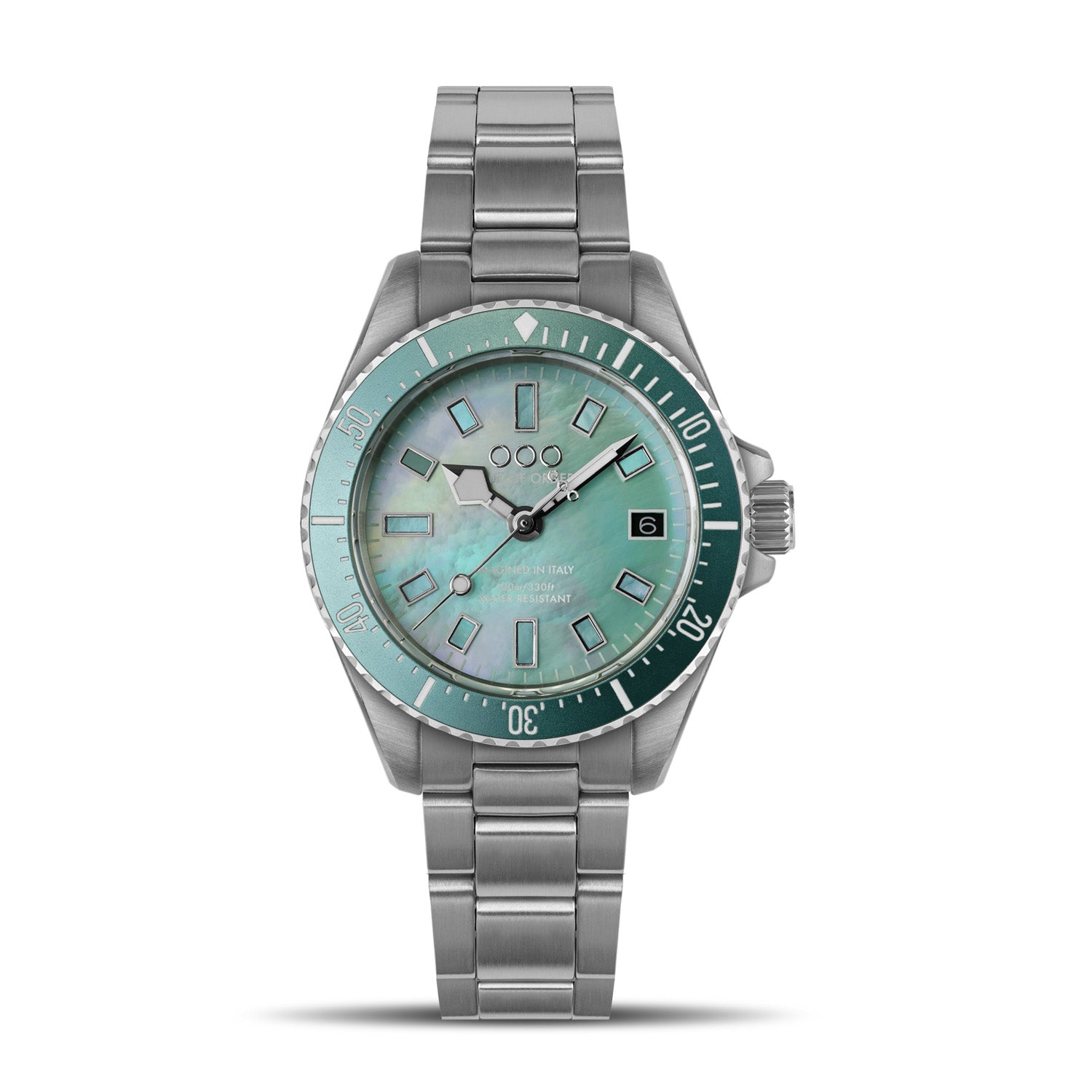 TURQUOISE CASANOVA 38MM - MOTHER OF PEARL
