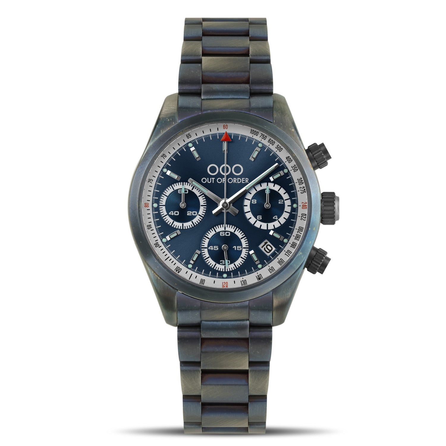 BLUE SPORTY CRONOGRAFO - STAINLESS STEEL