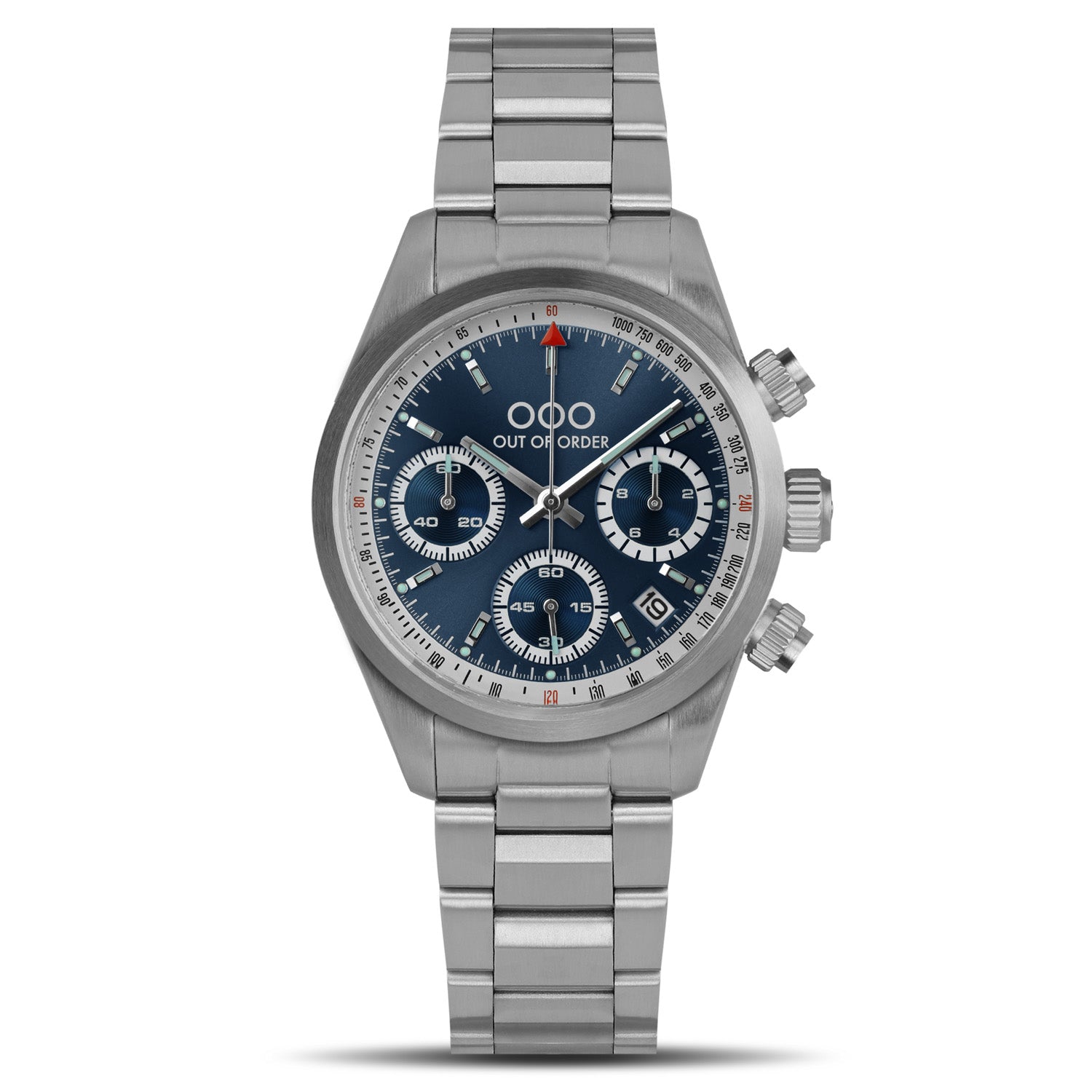 BLUE SPORTY CRONOGRAFO - STAINLESS STEEL - ULTRA BRUSHED