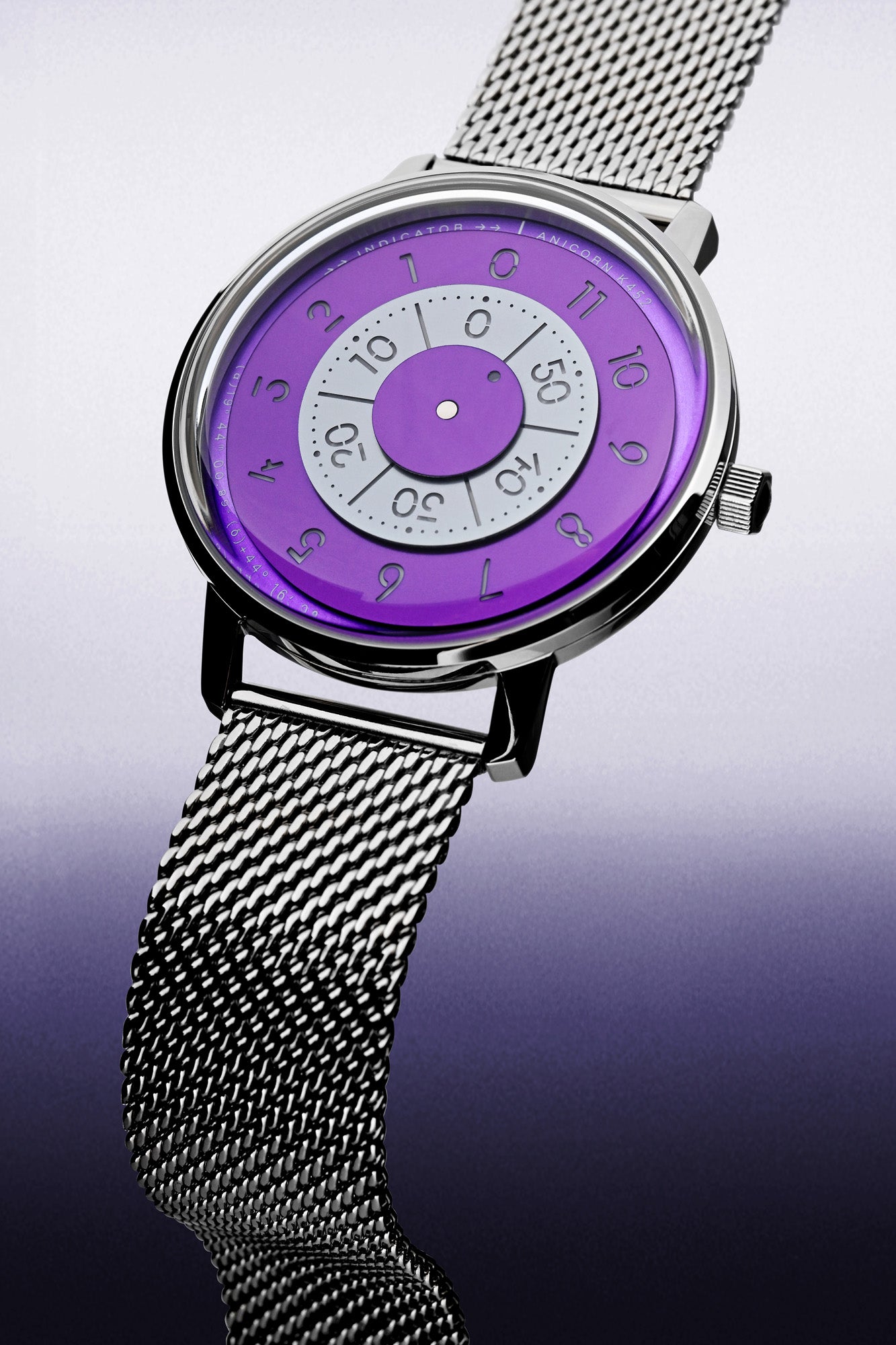 ANICORN Series K452 Space Automatic Watches - Umbra — Phthalo Purple