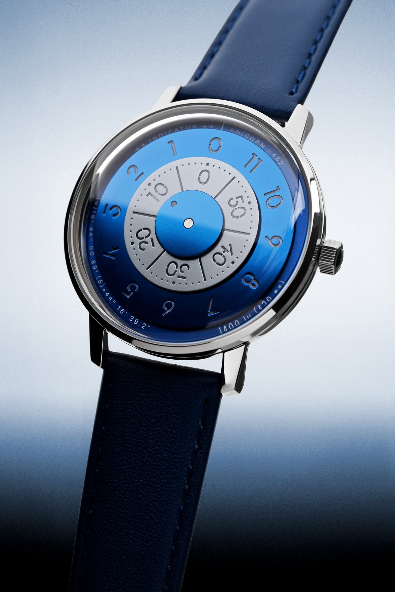 ANICORN Series K452 Space Automatic Watches - Azure — Phthalo Blue