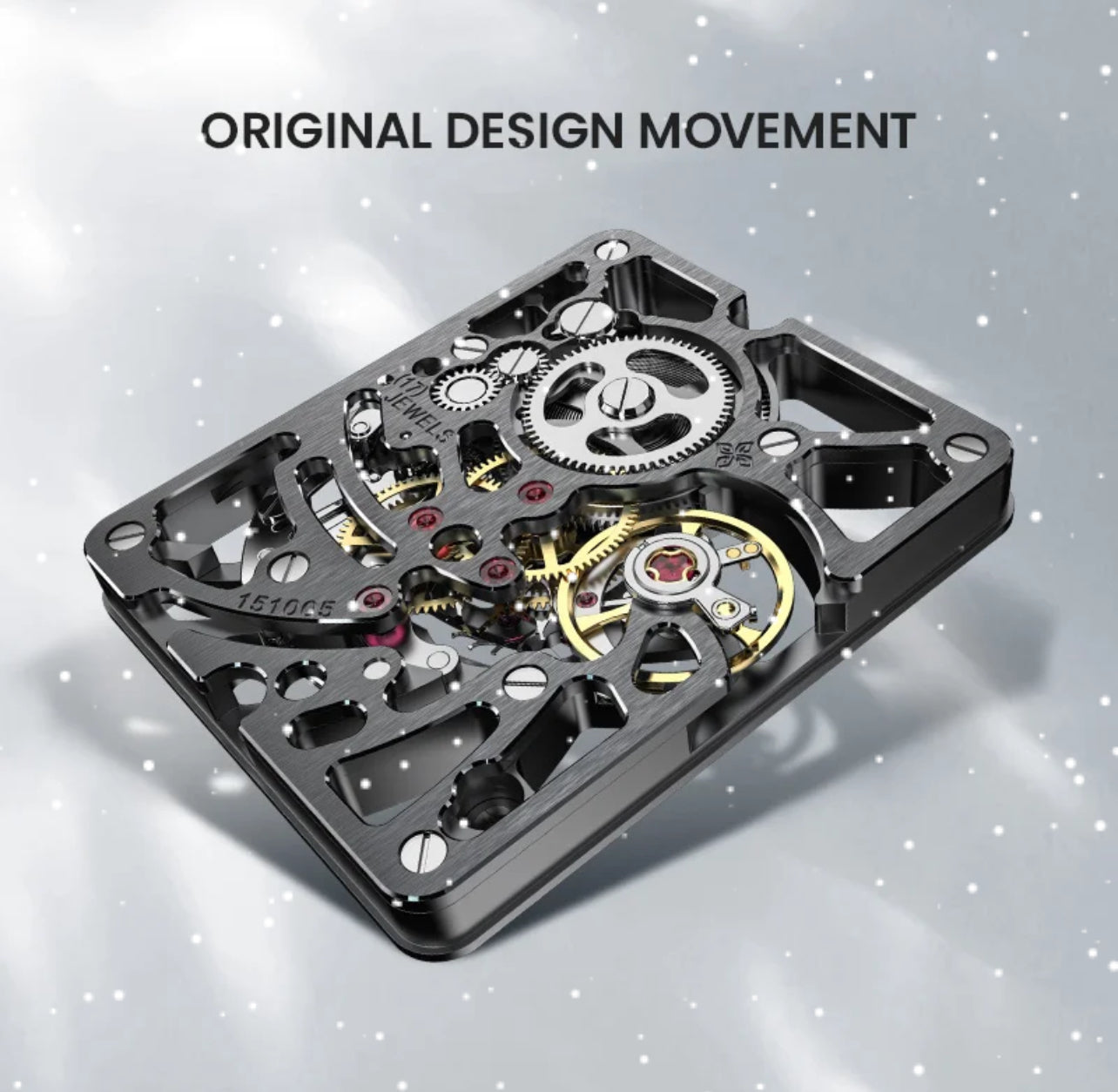 Agelocer Codex Men's Double Skeleton Mechanical Watch