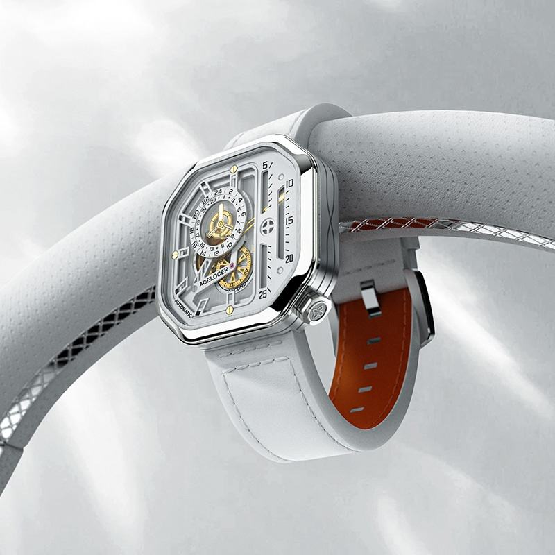 Agelocer Racing Watch Men's Hollow Automatic Mechanical Watch
