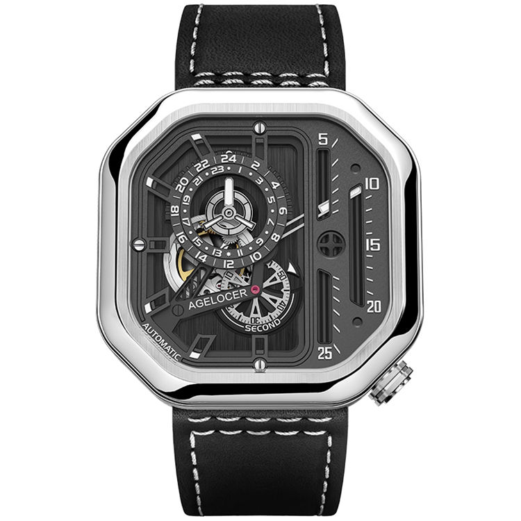 Agelocer Racing Watch Men's Hollow Automatic Mechanical Watch